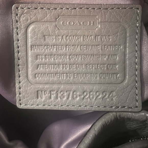 Coach Gray Leather Hobo Bag with Slouchy Silhouette#26224 - Picture 7 of 15